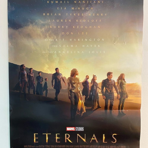 Marvel Eternals movie poster used