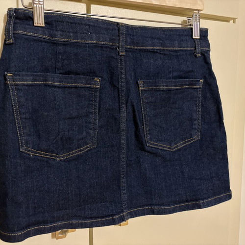Zara dark blue denim mini skirt, size 40