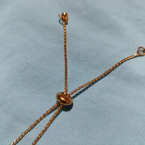 Titanium steel bracelet with heart gold plated new, white and gold