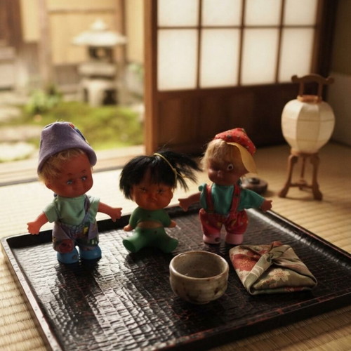 Moody Cuties Sassy Emotions doll set like new, 3 pieces
