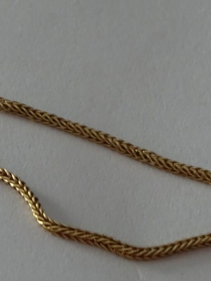 Χρυσή αλυσίδα Κ14 70 cm vintage, σαν καινούργια