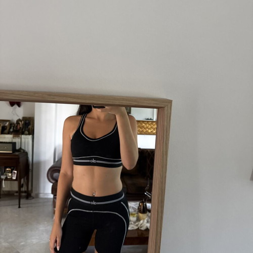Alo Yoga Set new with tags, sizes M and S, black and white