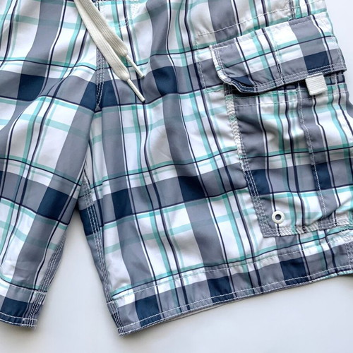 Abercrombie & Fitch Men's Swim Shorts Size M Like New Checkered
