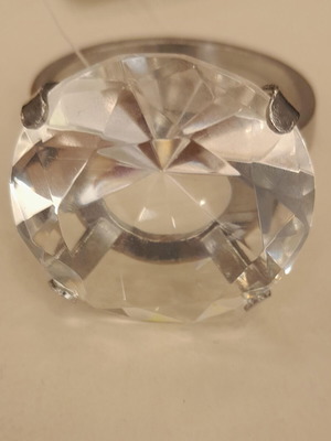 Set of 8 napkin rings with stones, 4 cm diameter