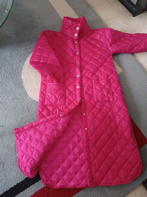 Pink Glass Wool Jacket Large Straight Fit New