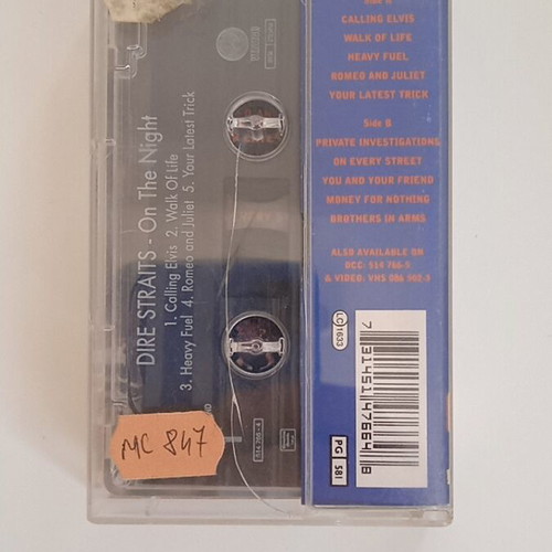 Dire Straits On The Night cassette tape