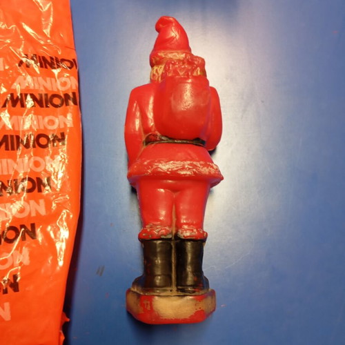 Plastic Santa Claus used, 1960s vintage