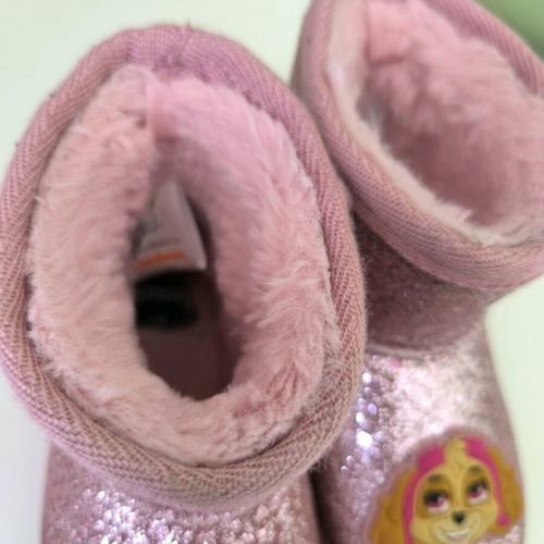 SINSAY boots with glitter and fur, like new, size 26