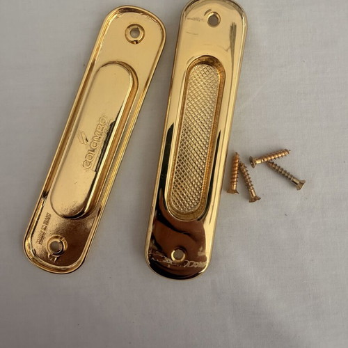 Colombo sliding door handles gold set used
