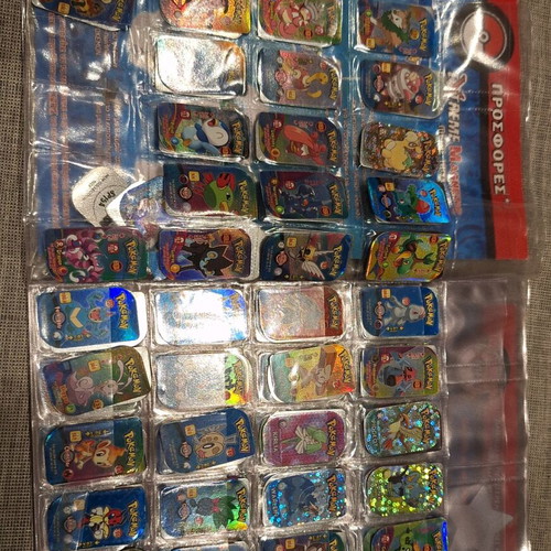 Pokémon metal tags used, collection
