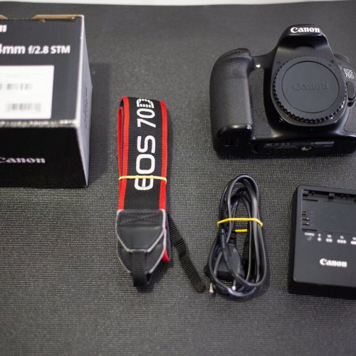 Canon EOS 70D with EF-S 24mm f/2.8 STM lens like new