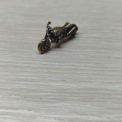Motorcycle miniature new brass vintage gold tone