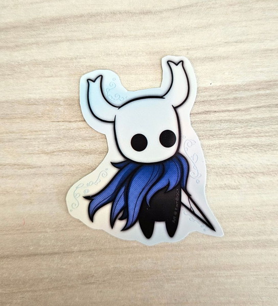 Hollow Knight - Hornet + Hollow Knight Σετ Χεροποίητα Ολογραφικά Αυτοκόλλητα