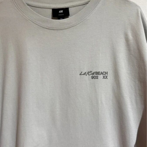Gray short-sleeve shirt H&M like new, size L