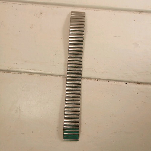 Elastic stainless steel watch bracelet used