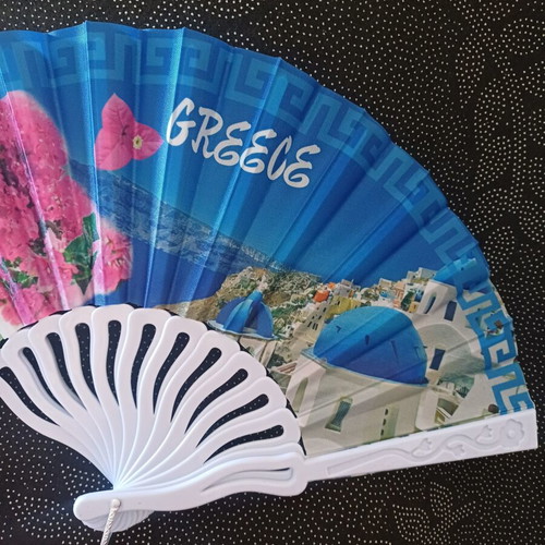 Fan Greece new, black and blue