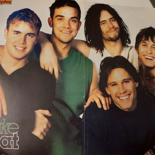 Take That & Evridiki poster like new, Katerina magazine
