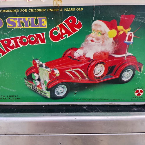 Santa Claus old style cartoon toy 1984 used