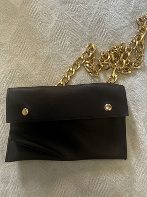 Abyss & Habidecor Greek handmade handbag used, black