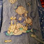  Βρεφική κουβέρτα veloute  110Χ140 και δώρο σετ σεντόνια για την κούνια του μωρού σας