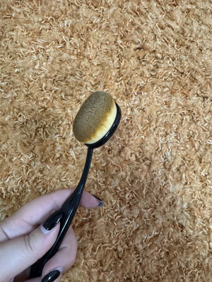 Makeup brush art deco used