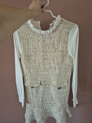 Acne Studios dress like new, white and beige, size S