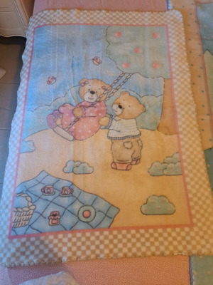 Mora children's blankets used, velour, medium thickness, set of 2