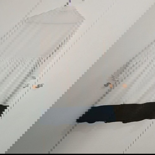 Moutaki shirt dress S/M used, black and white