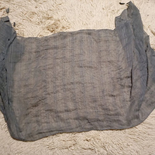 Sporty elegant women's scarf like new, gray