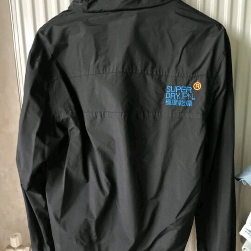 Superdry men's windcheater medium like new, black