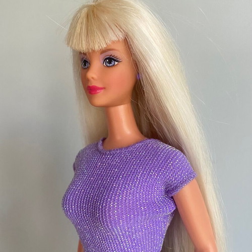 Mattel 1997 Bead Blast Barbie doll used with long blonde hair