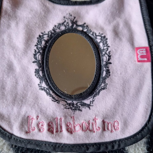 Mothercare bib with mirror like new