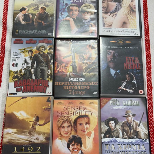 DVD collection like new with original movies and Greek subtitles