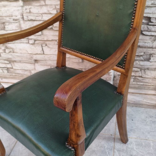 Office chair solid walnut wood, excellent condition