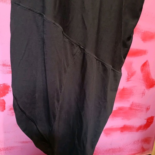 Sisley maxi asymmetric dress like new, size M/L, black