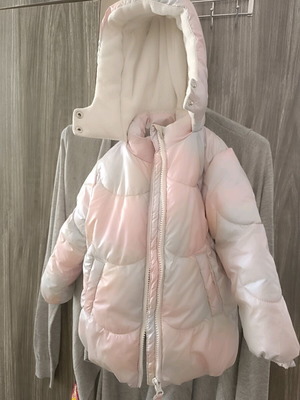 Μπουφάν για κορίτσι 2 ετών σαν καινούργιο, πολύχρωμο με γουνάκι πρόβατο