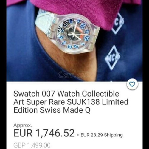 Swatch Swiss-Made 007 James Bond Danjaq Villain Collection Elliot Carver Watch new