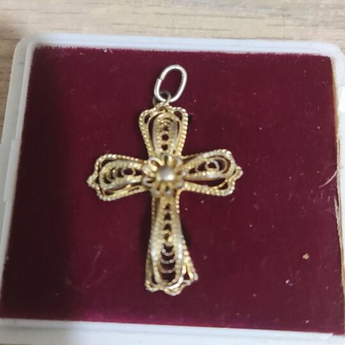 Handmade cross with exceptional technique used