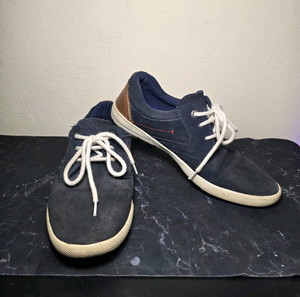 S. Oliver Navy Υφασμάτινα Sneakers με Λευκή Σόλα