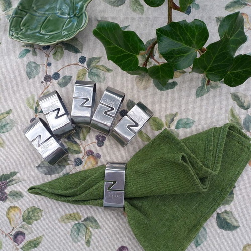 Zepter Napkin Rings Set of 6 Like New