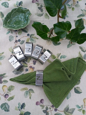 Zepter Napkin Rings Set of 6 Like New