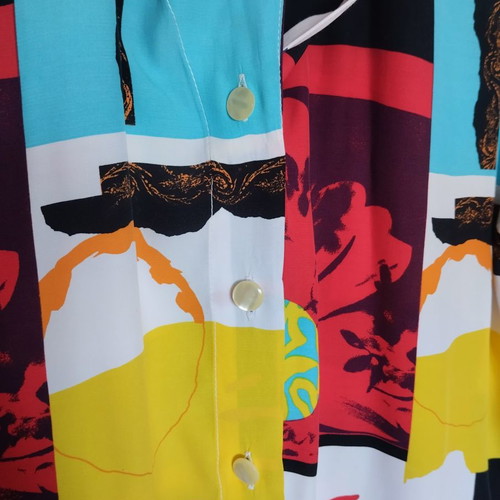 Lisa Lelou women's shirt with colorful patterns like new, L XL