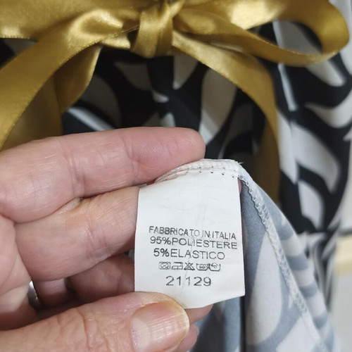 Wrap dress black and white with pockets like new, S/M/L
