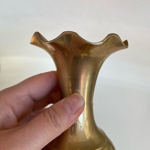 Antique amphora vase used, made of bronze