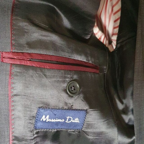 Massimo Dutti suit grey like new, Super 130's wool, size M