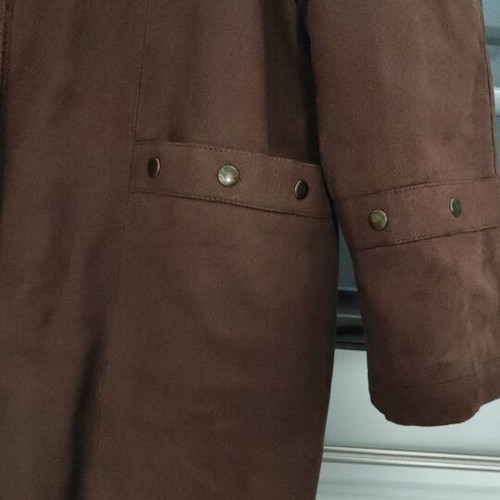 Vintage Panofori suede jacket with studs, like new, brown, XL