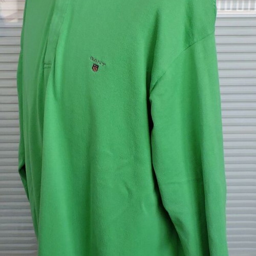 Gant Mens Green Cotton Long Sleeve Jumper like new, size XXL-3XL