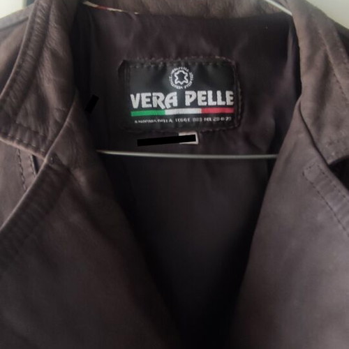 Women's leather jacket like new, brown, size S