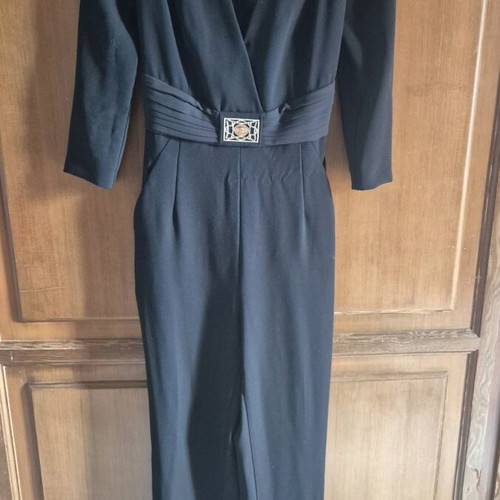 Elisabetta Franchi black one-piece jumpsuit like new