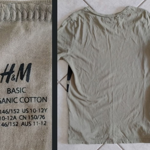 Summer t-shirts pack of 5 used, sizes 146-152 cm, colorful